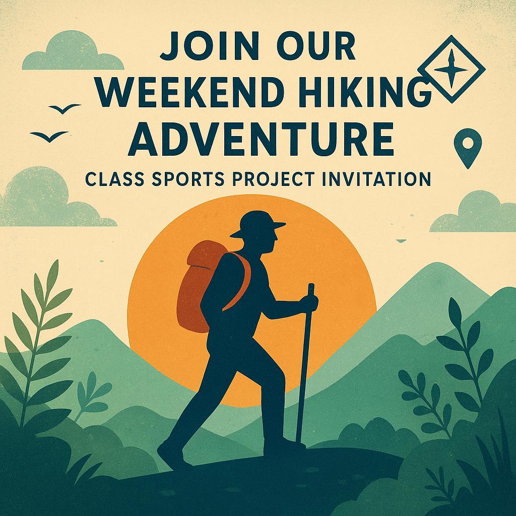 Join Our Weekend Hiking Adventure: Class Sports Project Invitation