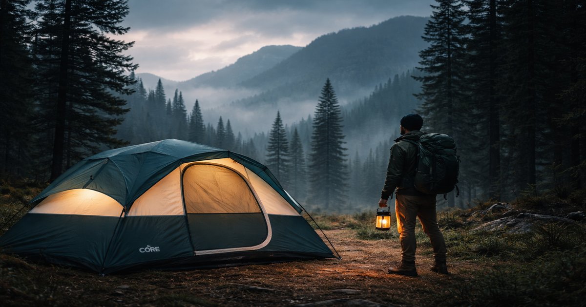 core tent in use