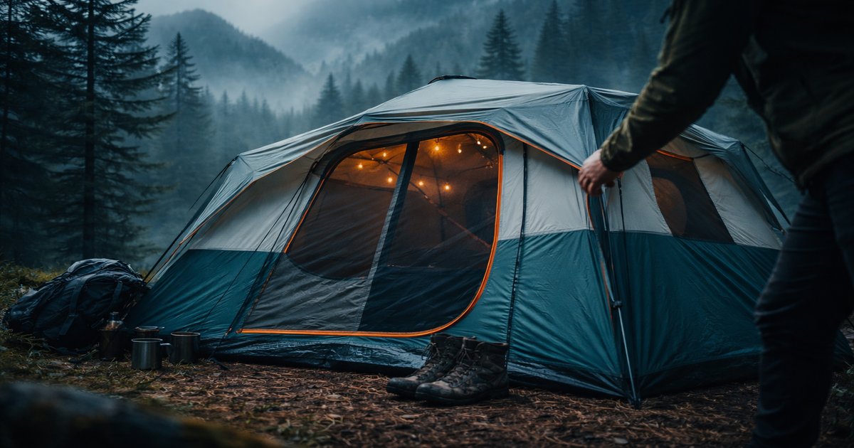 core cabin tent in use