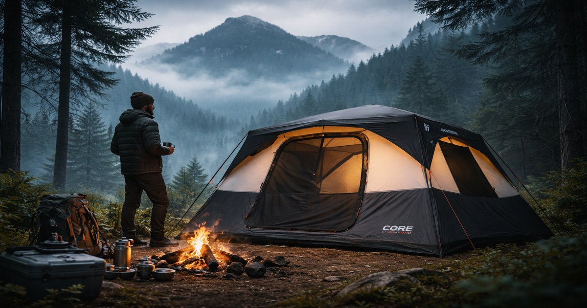 core blockout tent in use